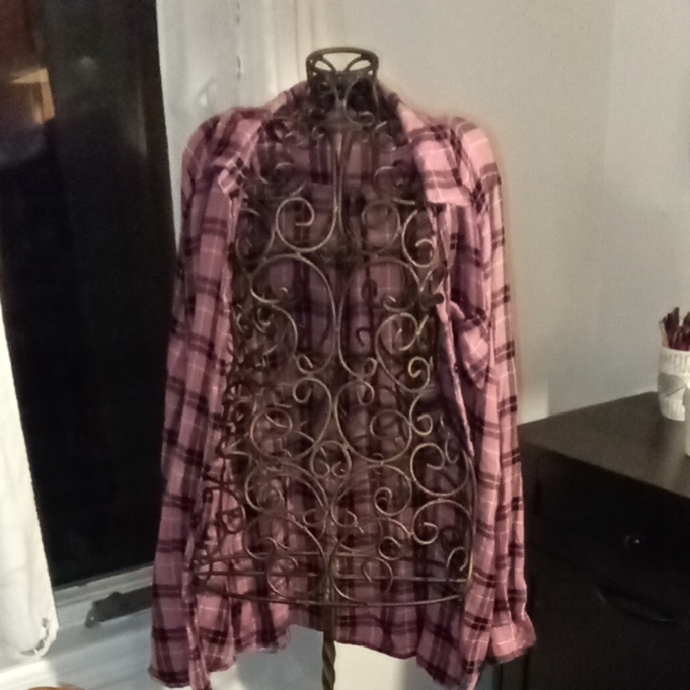 Timing Pink Plaid Button-Down Shirt